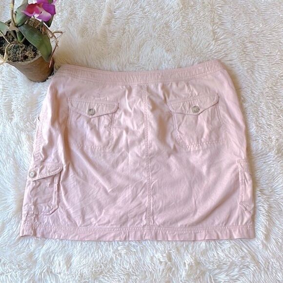 L.L. Bean Pink Perfect Fit Cargo Skirt Size 16 - Picture 3 of 7